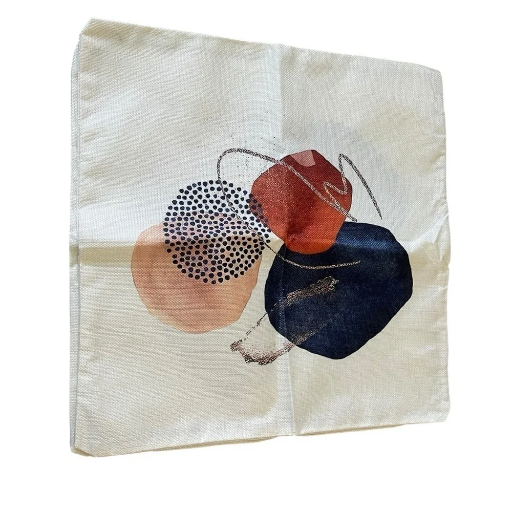 NIP Set of 2 Abstract Art Throw Pillow Coves